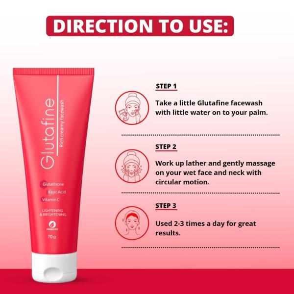 Glutafine Face Wash (70ml) JioMart
