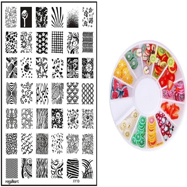 Royalkart Nail Art Stamping Kit For Women Tip Guides For Nails Nail Stamper For Nailart JioMart