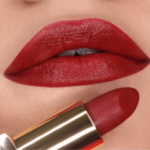 Iba Pure Lips Long Stay Matte Lipstick, M08 Burgundy Red, 4g JioMart