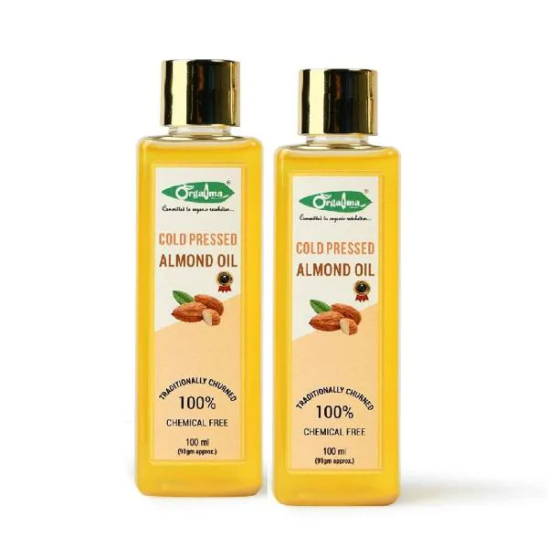 Orgatma Cold Pressed Almond Oil 100 ml (Pack of 2) JioMart