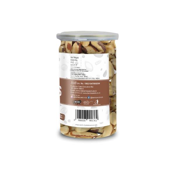 Berries and Nuts Premium Jumbo Brazil Nuts 600 Grams 3 Bottles of