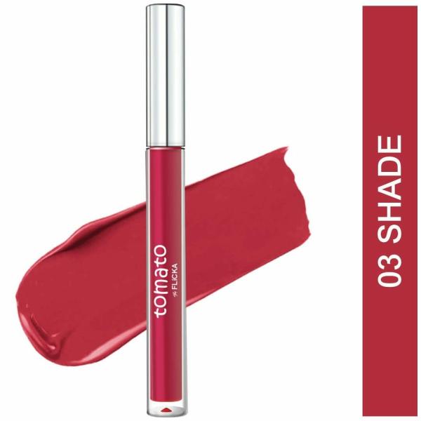 FLiCKA Tomato Creamy Matte Liquid Lipstick for Girls & Women2mlShades