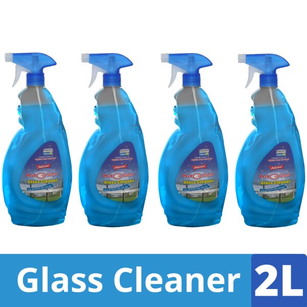 Bacleen Glass Cleaner 2L Cleans Tabletops Mirrors GlassWindows Fridge