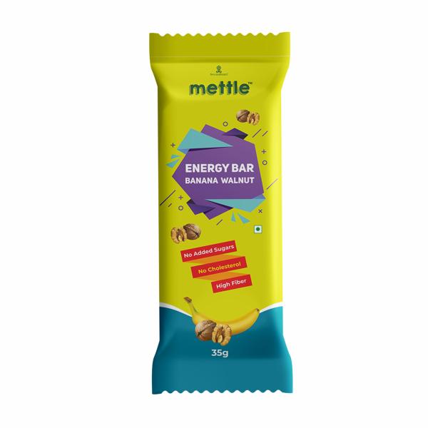 Mettle Banana Walnut Energy Bars 35 g Pack of 12 (420 g) JioMart