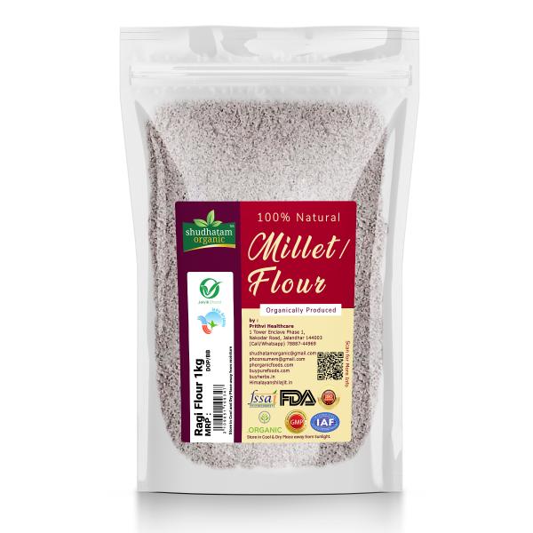 Shudhatam Organic Ragi Flour 2 kg Finger millet flour nachni ka atta
