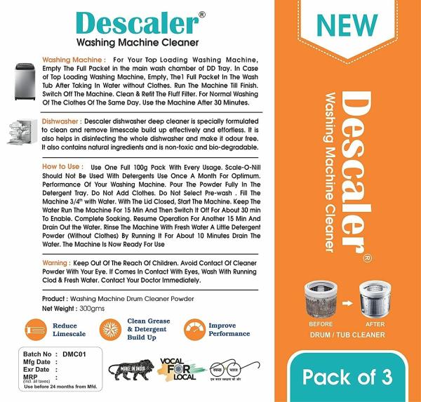 FIGMENT Descaler Powder for All Washing Machines (Samsung, Whirlpool