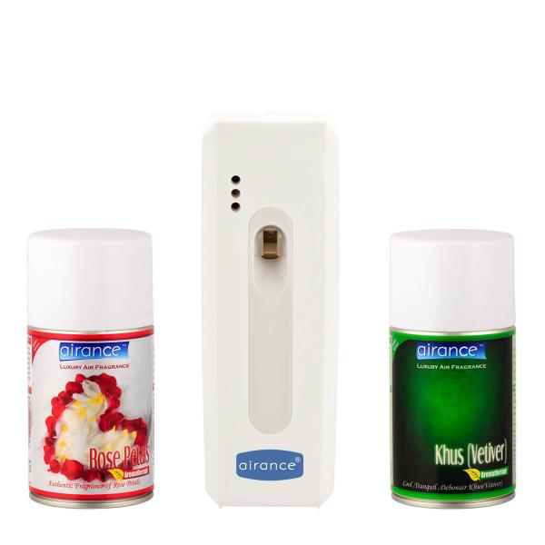 Airance Air Freshener Machine With Refills 250 ml (Pack of 3, Rose