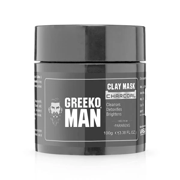 GREEKO MAN CLAY MASK CHARCOAL JioMart