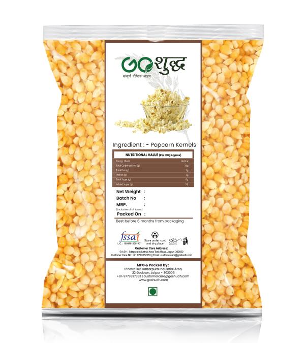Goshudh Best Quality Popcorn Kernels (Makka Popcorn)5Kg (Packing
