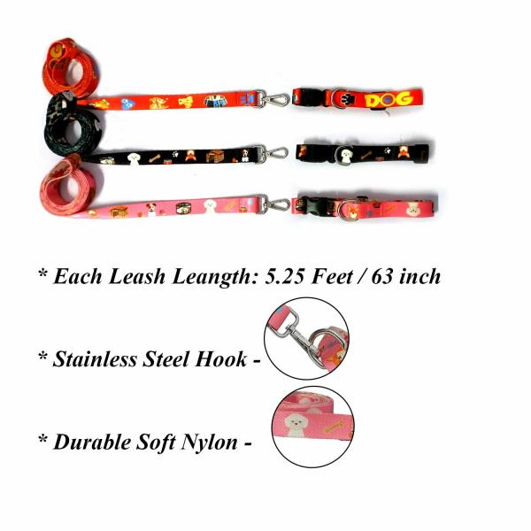 Jainsons Pet Products Dog and Cat Nylon Collar & Leash Set 12mm for