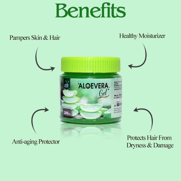 SBS Herbal Aloevera Gel Multipurpose Beauty Gel for Skin and Hair