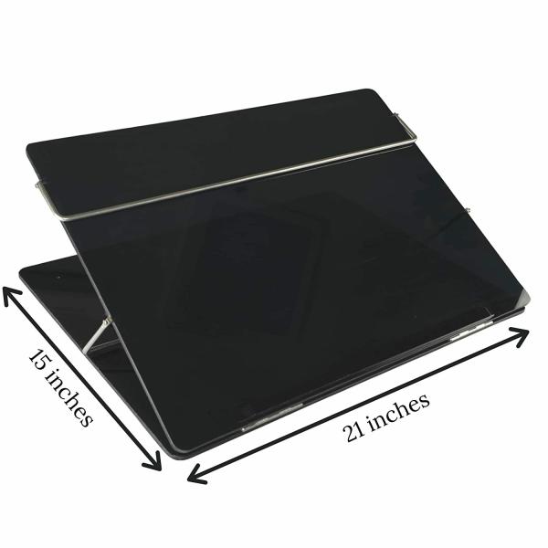 Goodwill Tech Acrylic 15 X 21 Inch Laptop Desk Table Top with Foldable