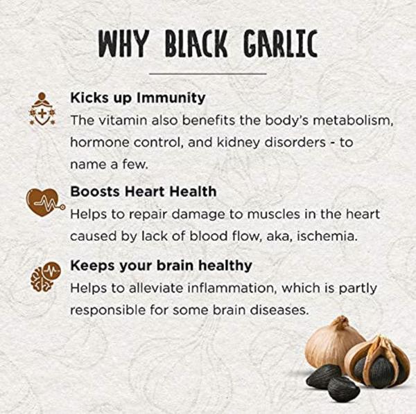 Bhumi Organic Ready To Eat Peeled Black Garlic Cloves 500 g JioMart