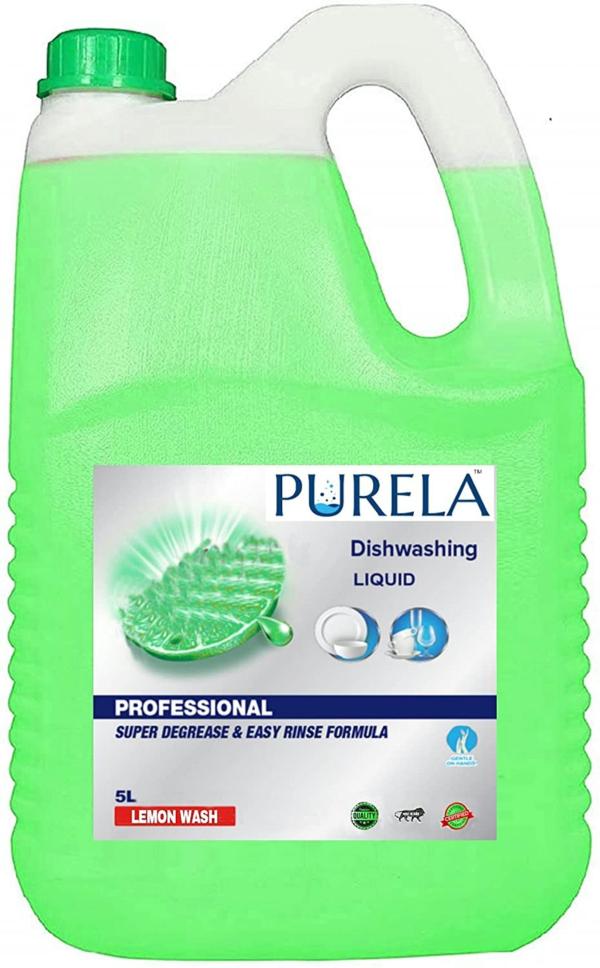 Purela Lime And Basil Dishwashing Liquid 5 L JioMart