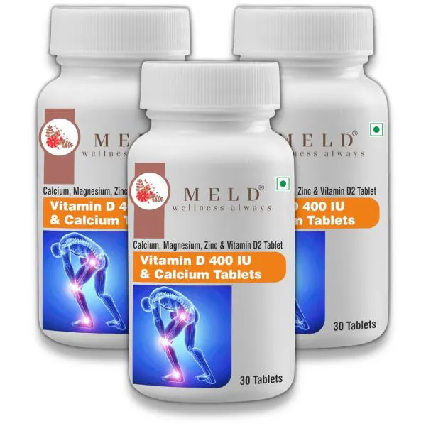 Meld Wellness Always Calcium Magnesium, Zinc and Vitamin D Tablets Bone