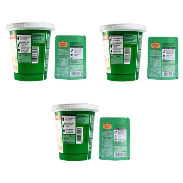 Instafeast Sabudhana Upma Cups With Refill Pack Instant Meal 80G (Pack ...