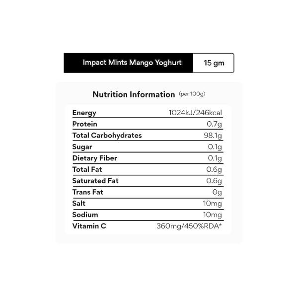 Impact Mints Sugar Free Mango Yoghurt Mints, 15g JioMart