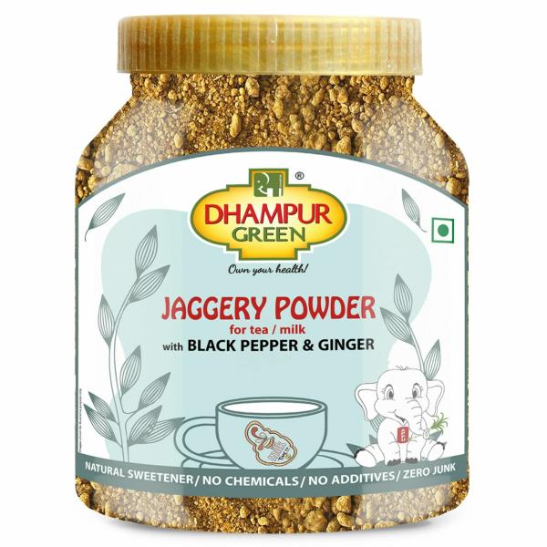 Dhampur Green Jaggery Powder with Black Pepper & Ginger 700g JioMart
