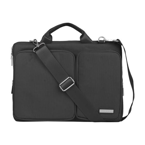 Probus 13.3 Inch Dual Pocket Laptop Bag With Shoulder Strap Black