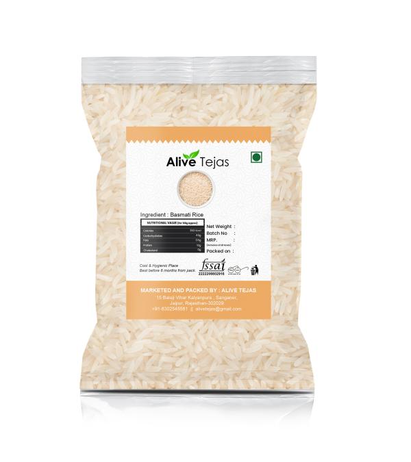 Alive Tejas Best Quality Basmati Rice 1000gm Each (Pack Of 2) Basmati