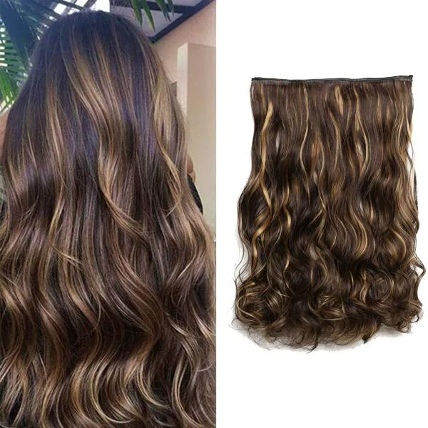 EASYOUNG Extension for Women (Curly Extension) 24 Inch Hair Extension