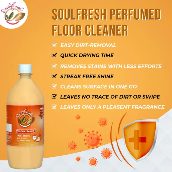 Soulfresh Perfumed Floor Cleaner Liquid germfighter Phenyl , 1Ltr JioMart