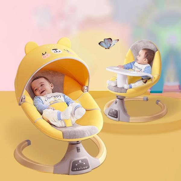 StarAndDaisy 2in1 Premium Modern Automatic Electric Baby Swing Rocker