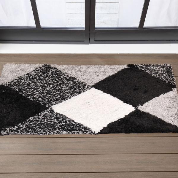 Faburaa Bathroom Mat for Outside Door, Used in Bathroom, Home (Vibrant