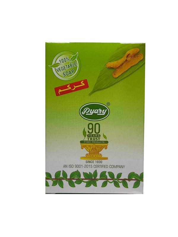 Queue Pyary Ayurvedic Turmeric soap for Skin whitening and Lightning