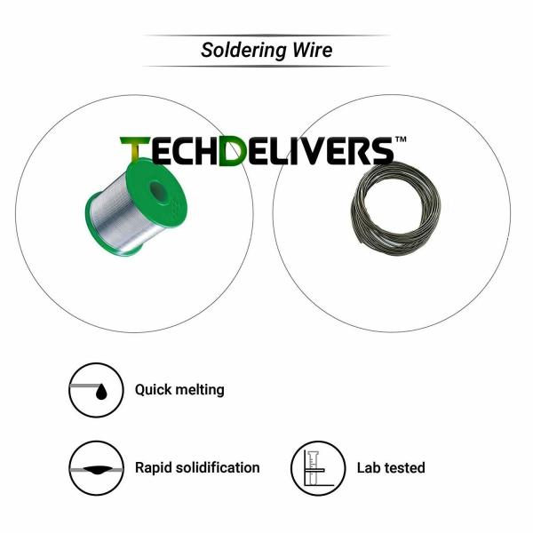 TECHDELIVERS 35 Watt Soldering Iron Kit, Soldering Wire, Soldering