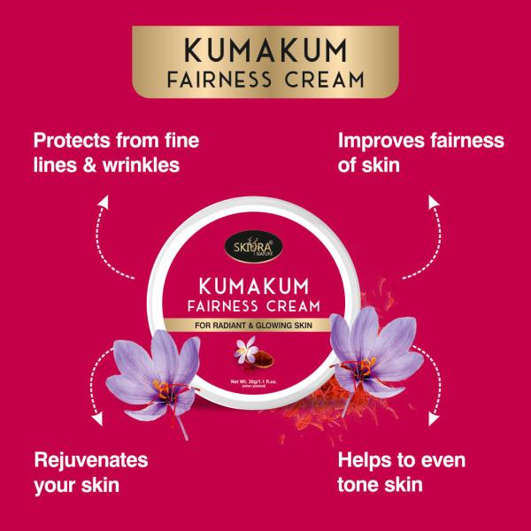 Skiura KumaKum (Saffron) Fairness Cream For Radiant & Glowing Skin (30