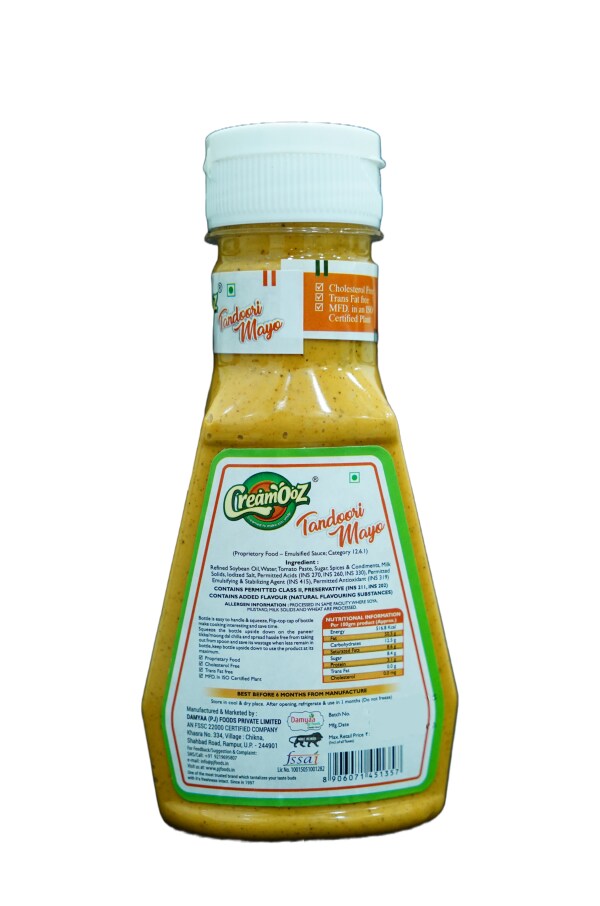 Creamooz Combo Pack of 4 (Eggless Mayonnaise 270gm + Tandoori