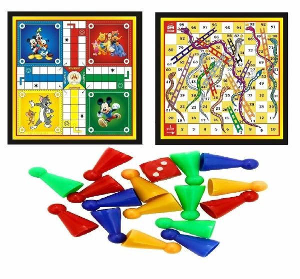 Mayra Sports Wooden Board Games (Ludo and Snakes Ladders) JioMart