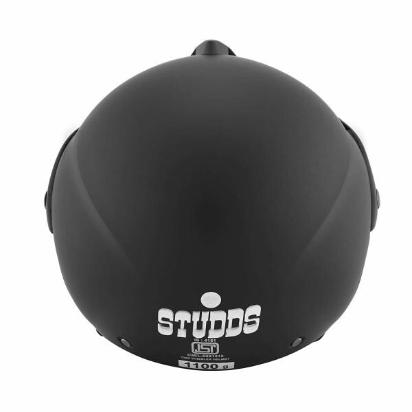 Studds Marshall Open Face Helmet Matt Black (L) JioMart