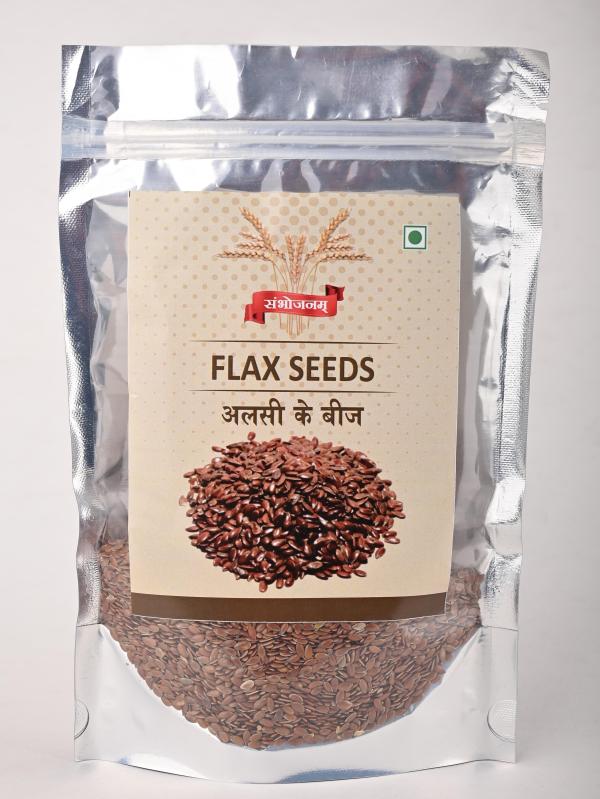 SAMBHOJANAM Raw Flax Seeds 450 gm For Weight Management 100 Pure