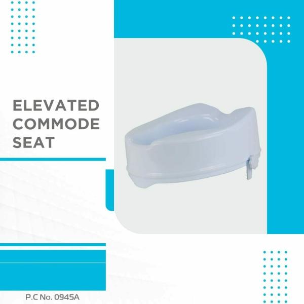 Vissco Comfort Commode Elevated Seat (6 Inch Height) Lightweight Portable Commode raiser JioMart
