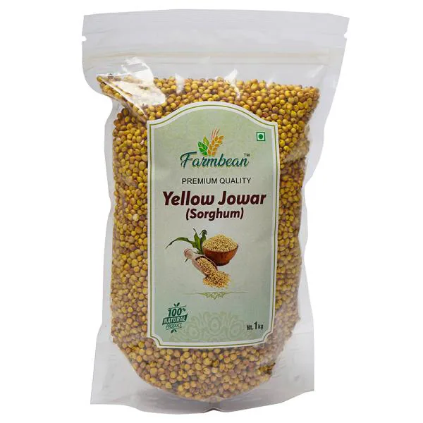 Farmbean Whole Yellow Jowar Grains 1 KG / / Jonna For Weight