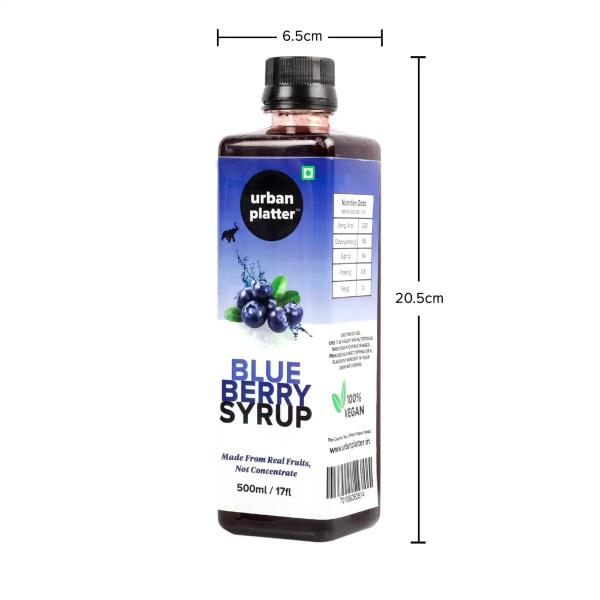 Urban Platter Blueberry Syrup, 500ml JioMart