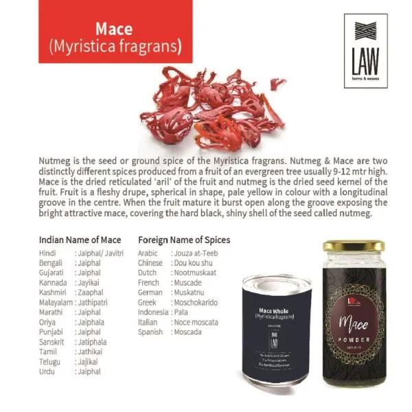 looms & weaves Ground Mace/Ground Javitri/Japatri Powder 100 gm