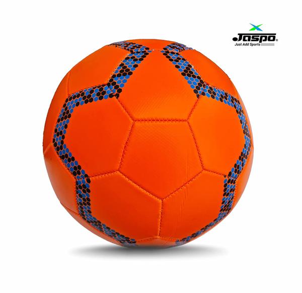 Jaspo Orange Synthetic Leather Football For Training Practice Match Size 5 Jiomart