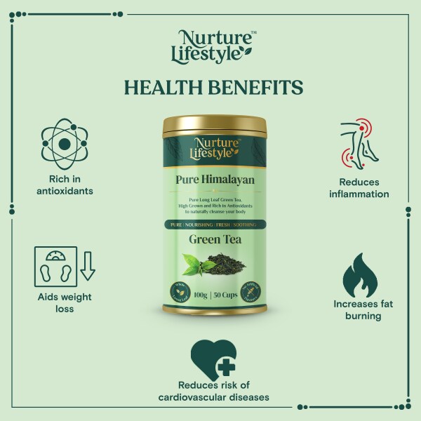 Nurture Lifestyle Pure Himalayan Loose Leaf Green Tea 100g [50 Cups