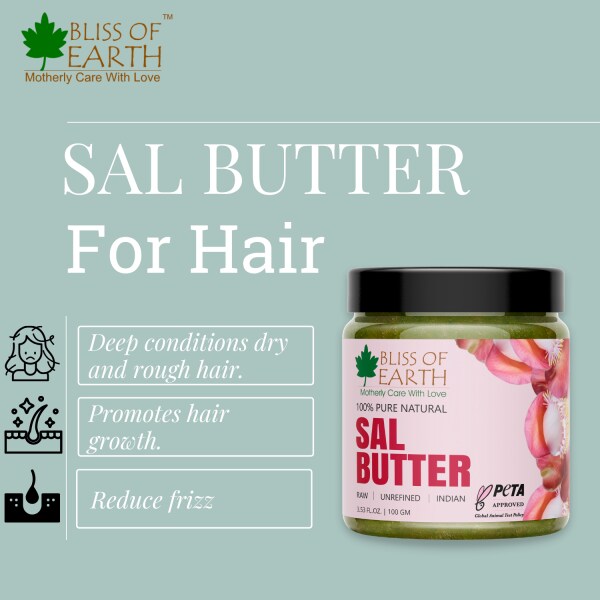 Bliss of Earth 100% Pure Natural Sal Butter Raw | Unrefined | Indian ...