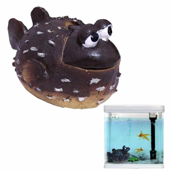 Jainsons Pet Products Puffer Fish Resin Aquarium Fish Tank Decoration