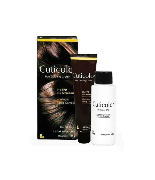 Cuticolor Hair Coloring Cream 60g Dark Brown JioMart