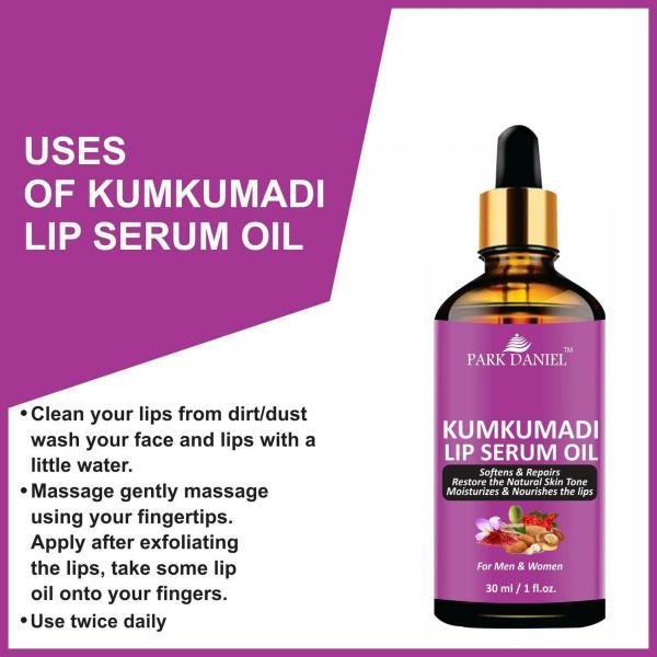 Park Daniel Kumkumadi Lip Serum Oil For Shiny And Dry Lips For Men And