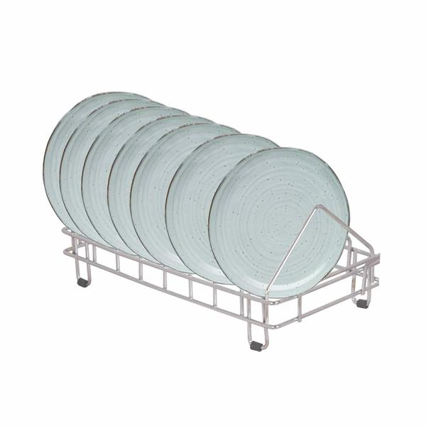 Devashree Stainless Steel Dish Stand for Kitchen / Plate Stand / Utensils Holder / Dish Rack for