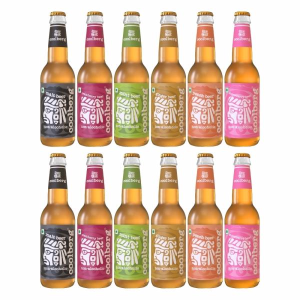 Coolberg Non Alcoholic Beer Assorted Flavors 330ml Glass Bottle Pack