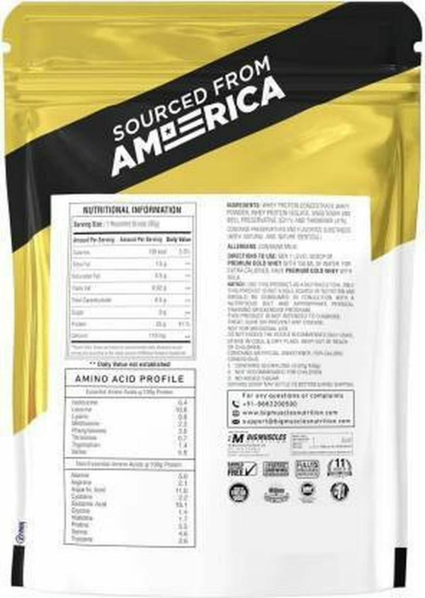BIGMUSCLES NUTRITION Gold Whey Protein Powder Belgian Chocolate Muscule Buldding 500 g JioMart