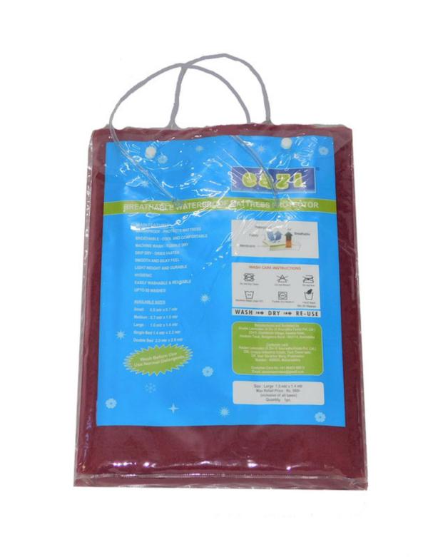Eazi Maroon Waterproof Reusable Baby Quick Dry Sheet Bed Protector