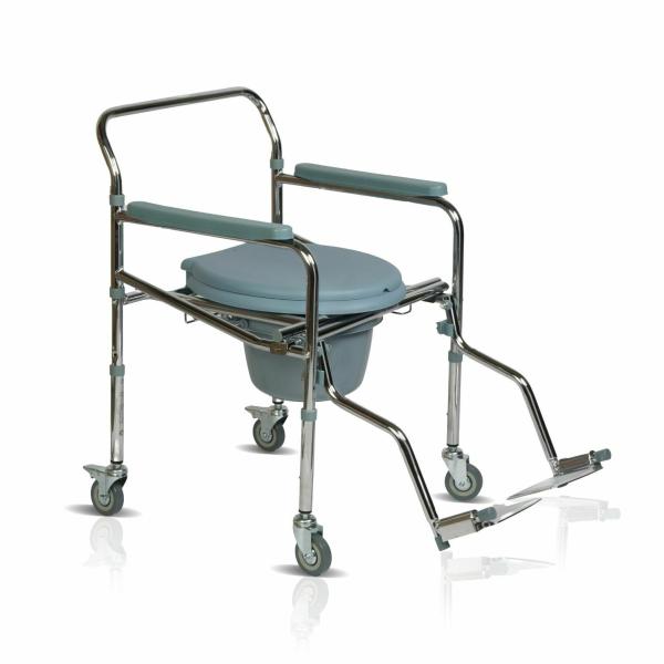 VMS Careline Foldable Commode Wheelchair with Splash Guard Mobile JioMart